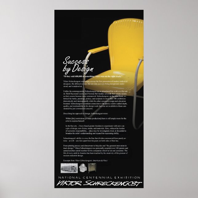 Viktor Schreckengost Industrial Design Legacy Poster (Front)