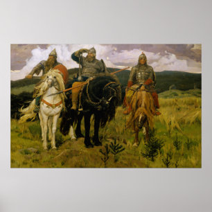 Viktor Vasnetsov, Богатыри Poster