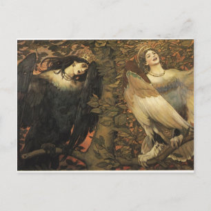 Viktor Vasnetsov- The Birds of Joy and Sorrow Postcard