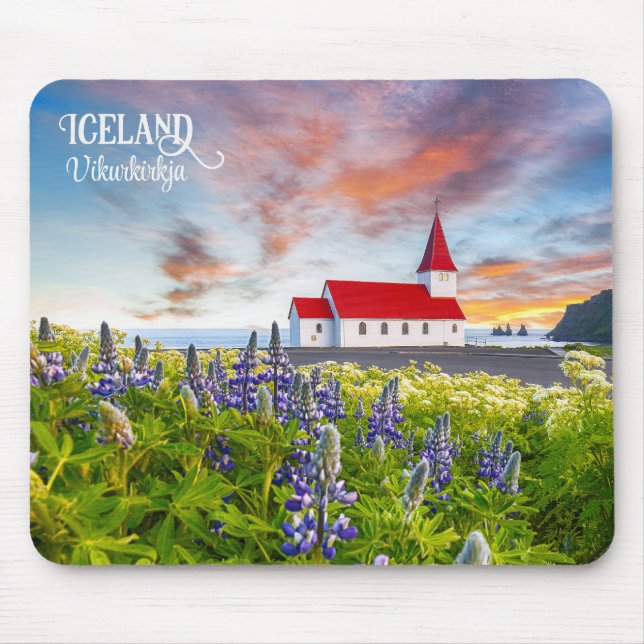 Vikurkirkja, Iceland Mouse Pad (Front)