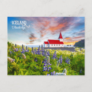 Vikurkirkja, Iceland Postcard