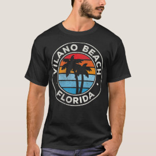 Vilano Beach Florida FL Vintage Graphic Retro 70s  T-Shirt