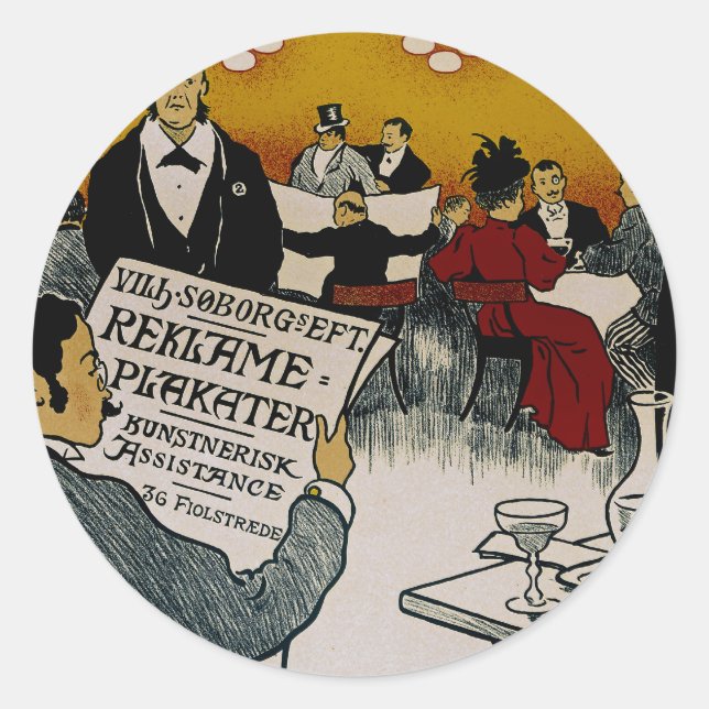 Vilhem Soborg's Successors Classic Round Sticker (Front)