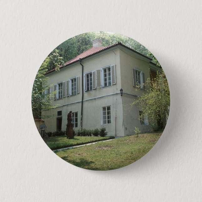 Villa Bertramka-Mozart-Prague 6 Cm Round Badge (Front)