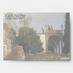 Villa By The Sea by Arnold Bocklin, Symbolism Art Envelope