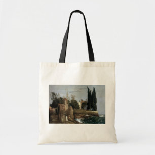 Villa By The Sea by Arnold Bocklin, Symbolism Art Tote Bag