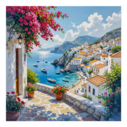 Villa By The Sea Poster