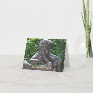 Villa d'Este Statue (Thinking of you...) Card