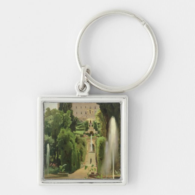 Villa D'Este, Tivoli, 1869 Key Ring (Front)