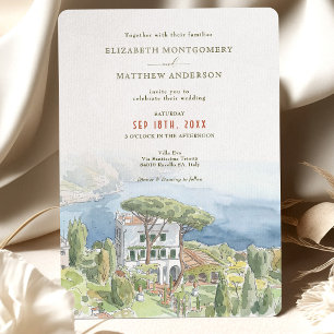 Villa Eva Ravello Italy Destination Wedding Invitation