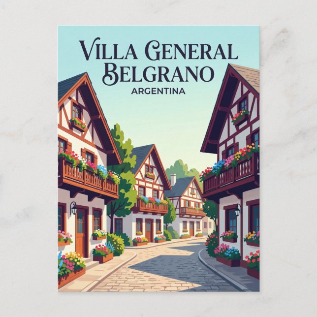 Villa General Belgrano Argentina Postcard (Front)
