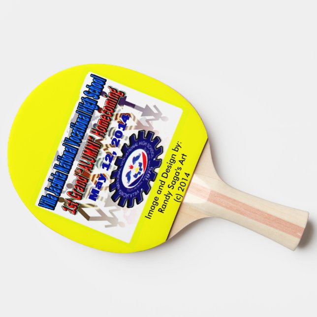Villa Jacinta 2014 Reunion Ping Pong Paddle (Side)