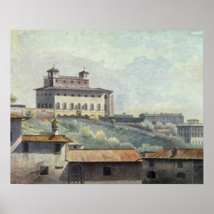 Villa Medici, Rome, c.1776 (oil on paper) Poster