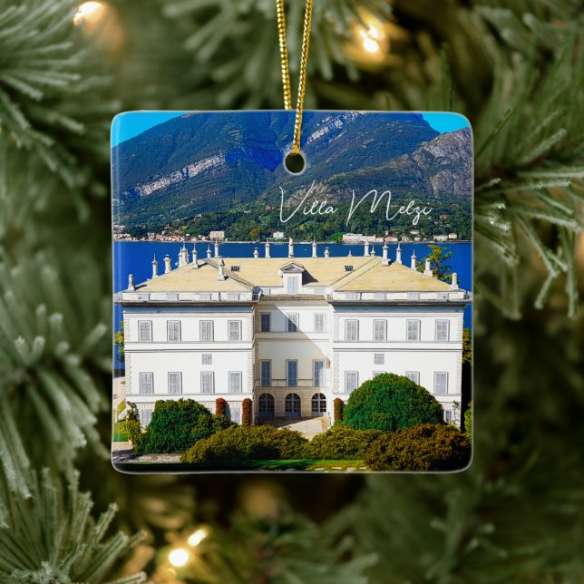 Villa Melzi Bellagio Lake Como Italy Ceramic Ornament (Tree)