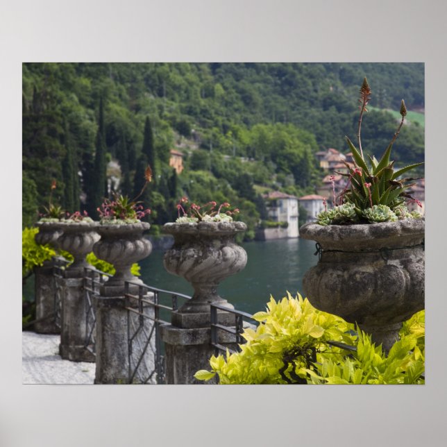 Villa Monastero, gardens and lakefront, Varenna, Poster (Front)