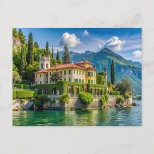 Villa Monastero Varenna lake como Postcard