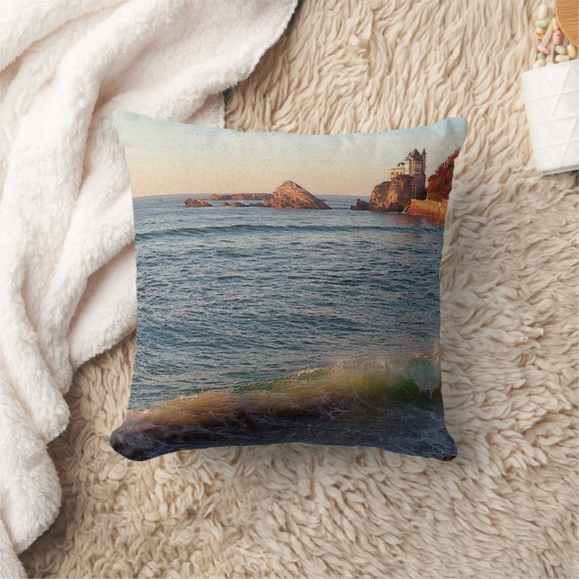 Villa on the Rocks Cushion (Blanket)