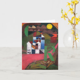 Villa R (1919) painting by Paul Klee Card