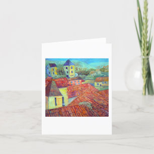 'Villa Tops' Greeting Card