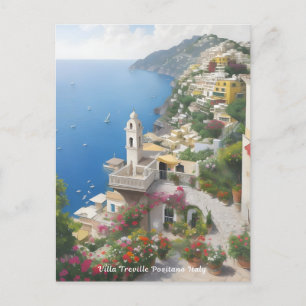 Villa Treville Positano Italy  Postcard