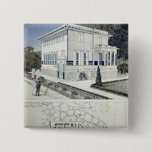 Villa Wagner, Vienna 15 Cm Square Badge