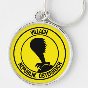 Villach Round Emblem Key Ring