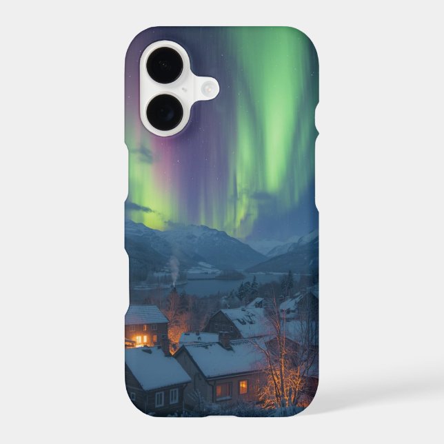 Village Aurora Borealis iPhone Case Mate Design (Back)