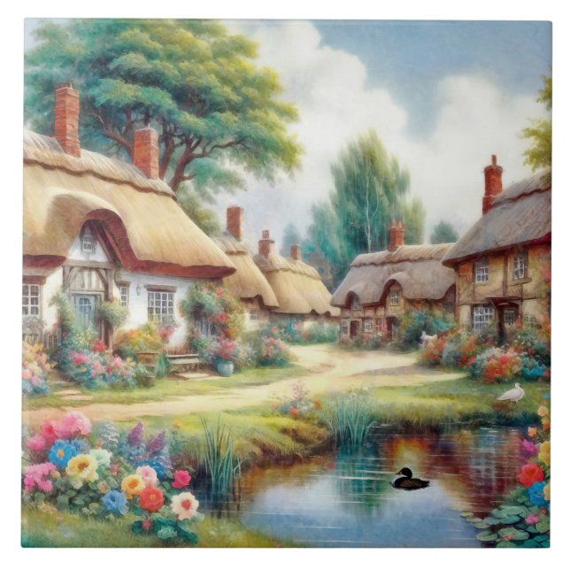 Village Ceramic Tile (Front)