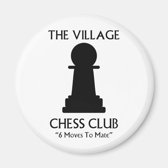 Village Chess Club Magnet (Front)