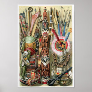 Village chief of the Loango Coast Poster