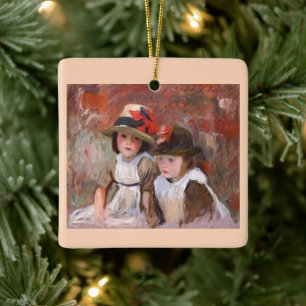 Village Children (1890) by John Singer Sargent   Ceramic Ornament