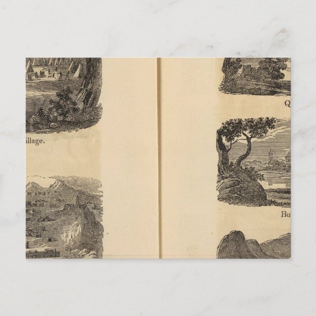 Village, cities postcard (Front)