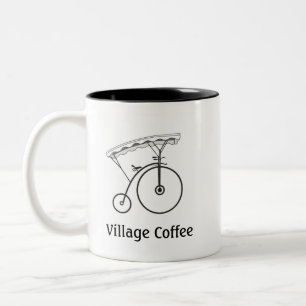 Village Coffee Two-Tone Coffee Mug