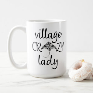Village Crazy Lady with a Stingray Coffee Mug