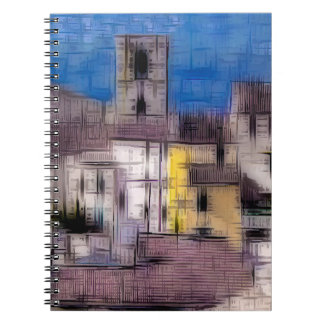 Village digital effect of style "impression"  post notebook