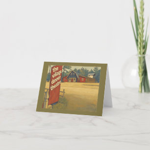 Village Dinner Theatre Raleigh N.C. Notecard