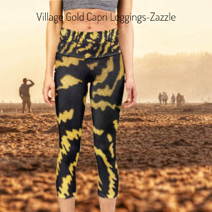 Village Gold  Capri Leggings