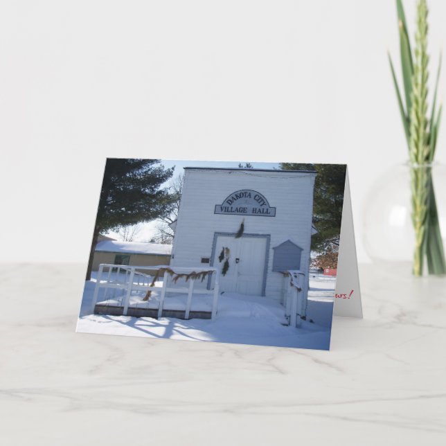 “Village Hall" Christmas Card (Front)