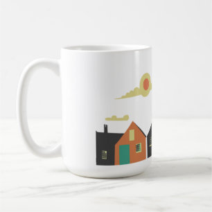 village, hut, house coffee mug