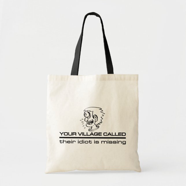 Village Idiot bag - choose style & colour (Front)