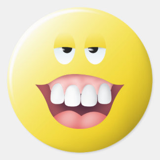 Village Idiot Smiley Face Stickers & Sticker Designs