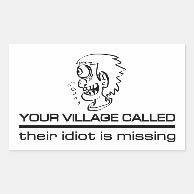 Village Idiot stickers (Front)