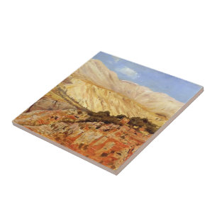 Village in Atlas Mountains, Morocco by Edwin Weeks Ceramic Tile