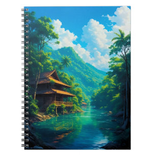 Village in Nature’s Embrace Notebook