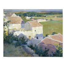 Village in Summer Landscape Painting