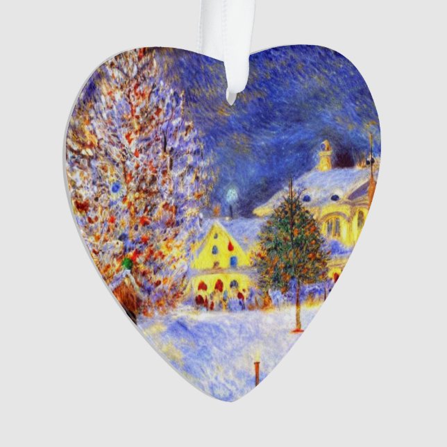 Village in winter ornament (Front)