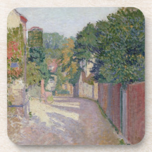 Village Lane (oil on canvas) Coaster