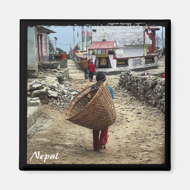 Village life, Himalayas - Nepal Magnet (Front)