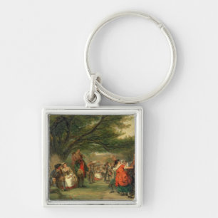 Village Merrymaking Key Ring