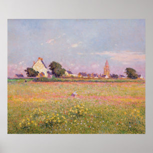 Village near Rouen Poster